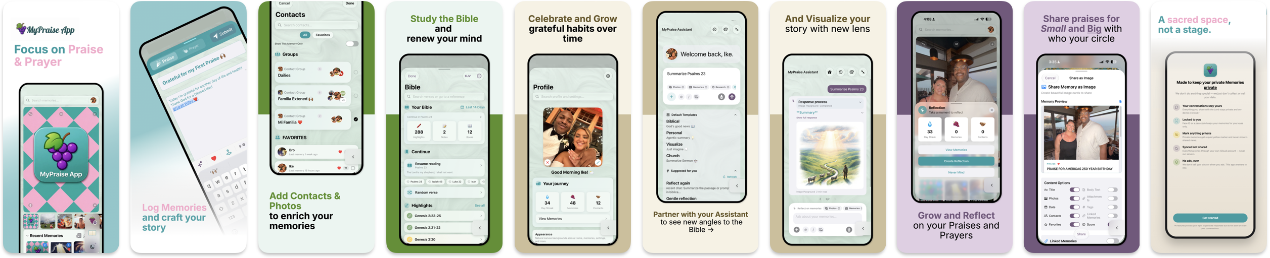 MyPraise App home screen