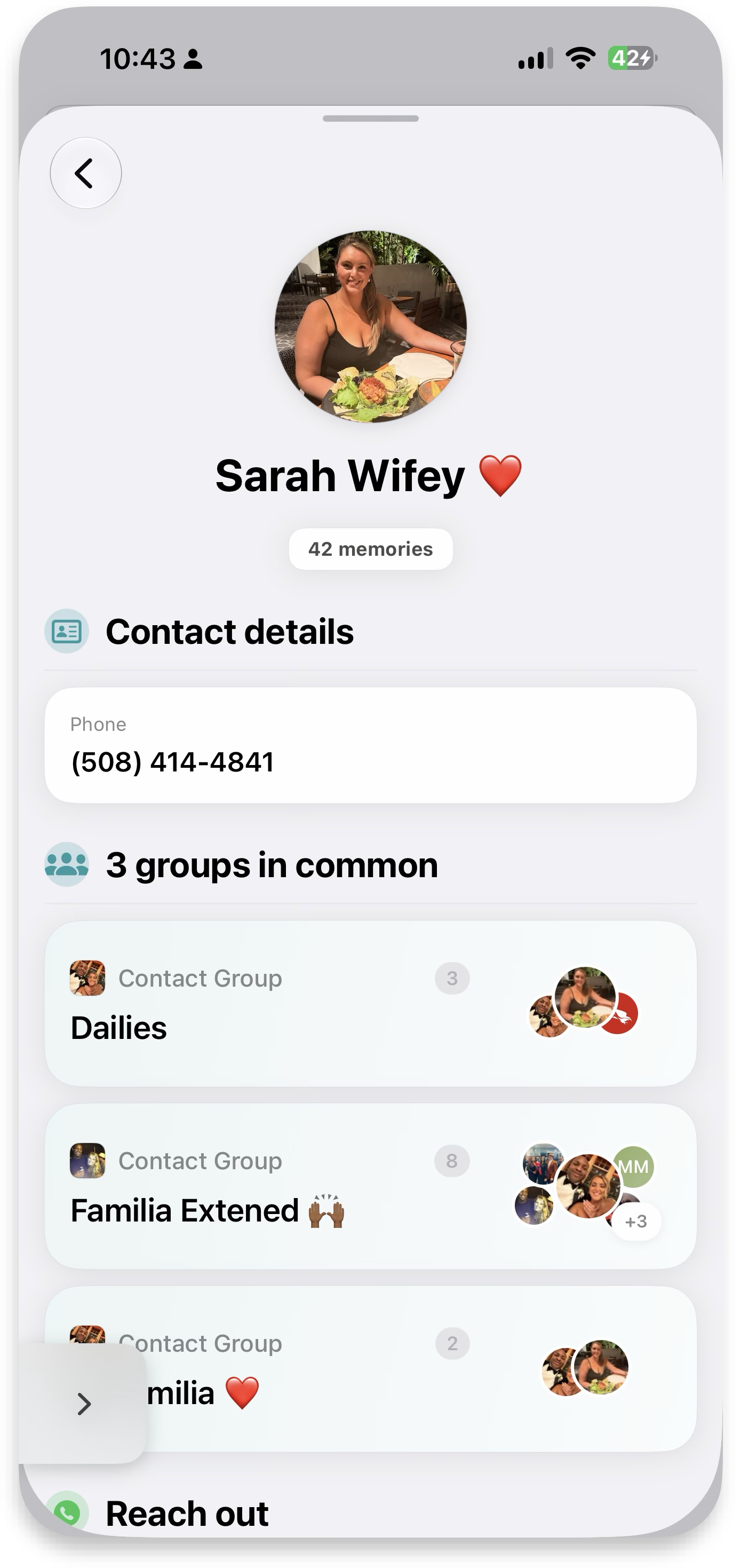 Contact detail