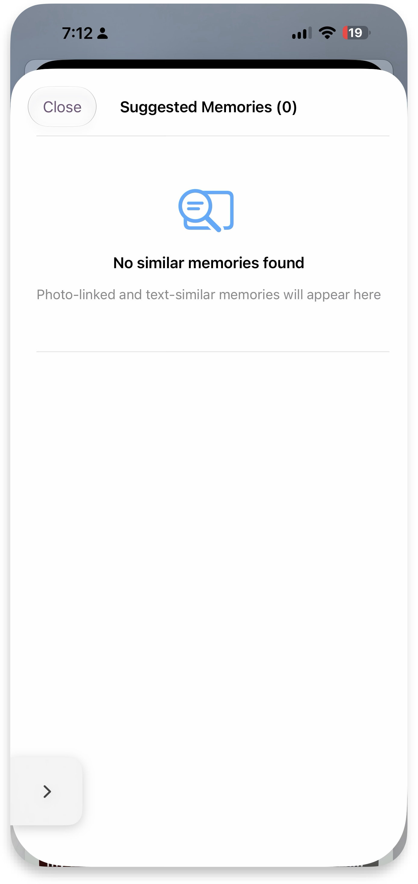 Suggested memories for a photo
