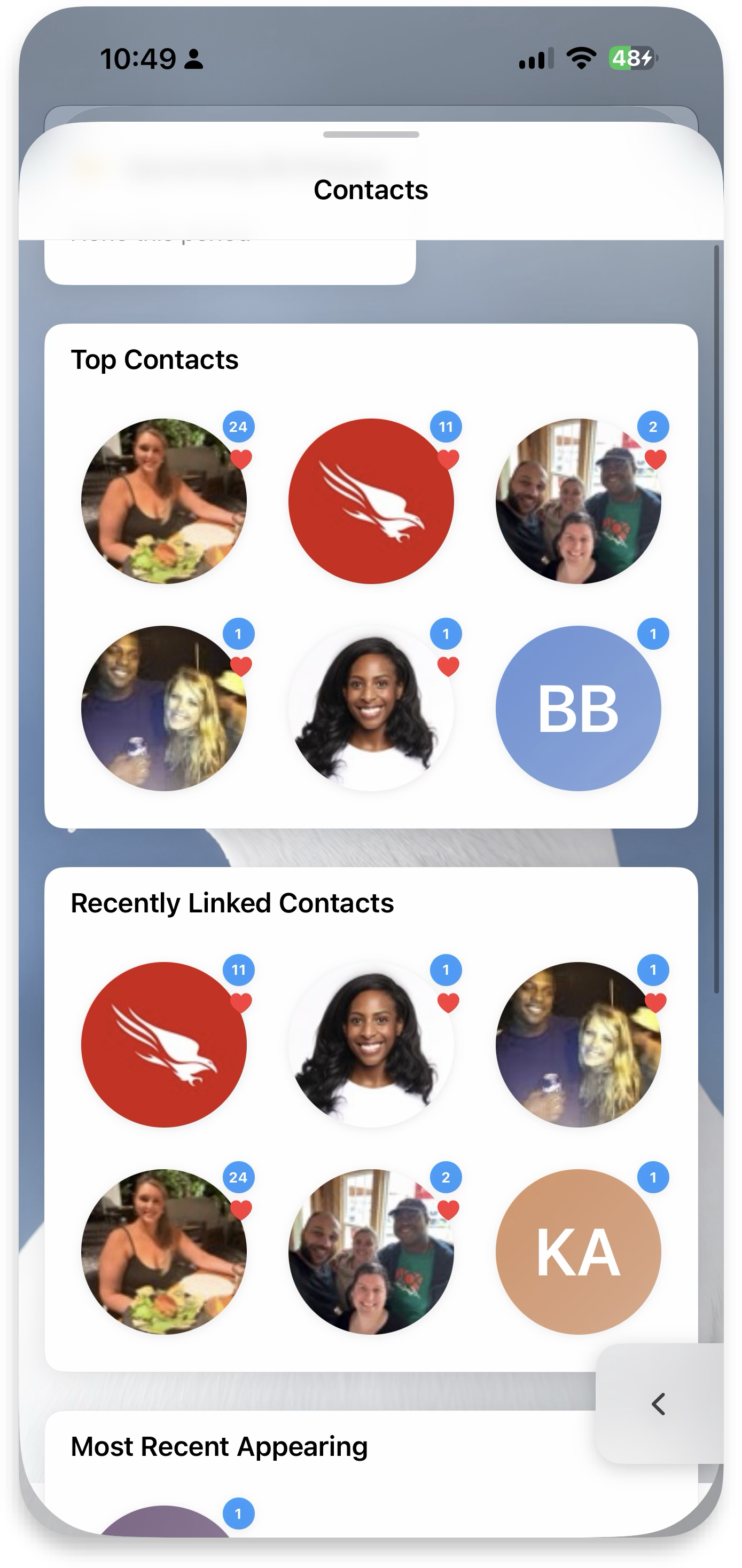 Contacts insights