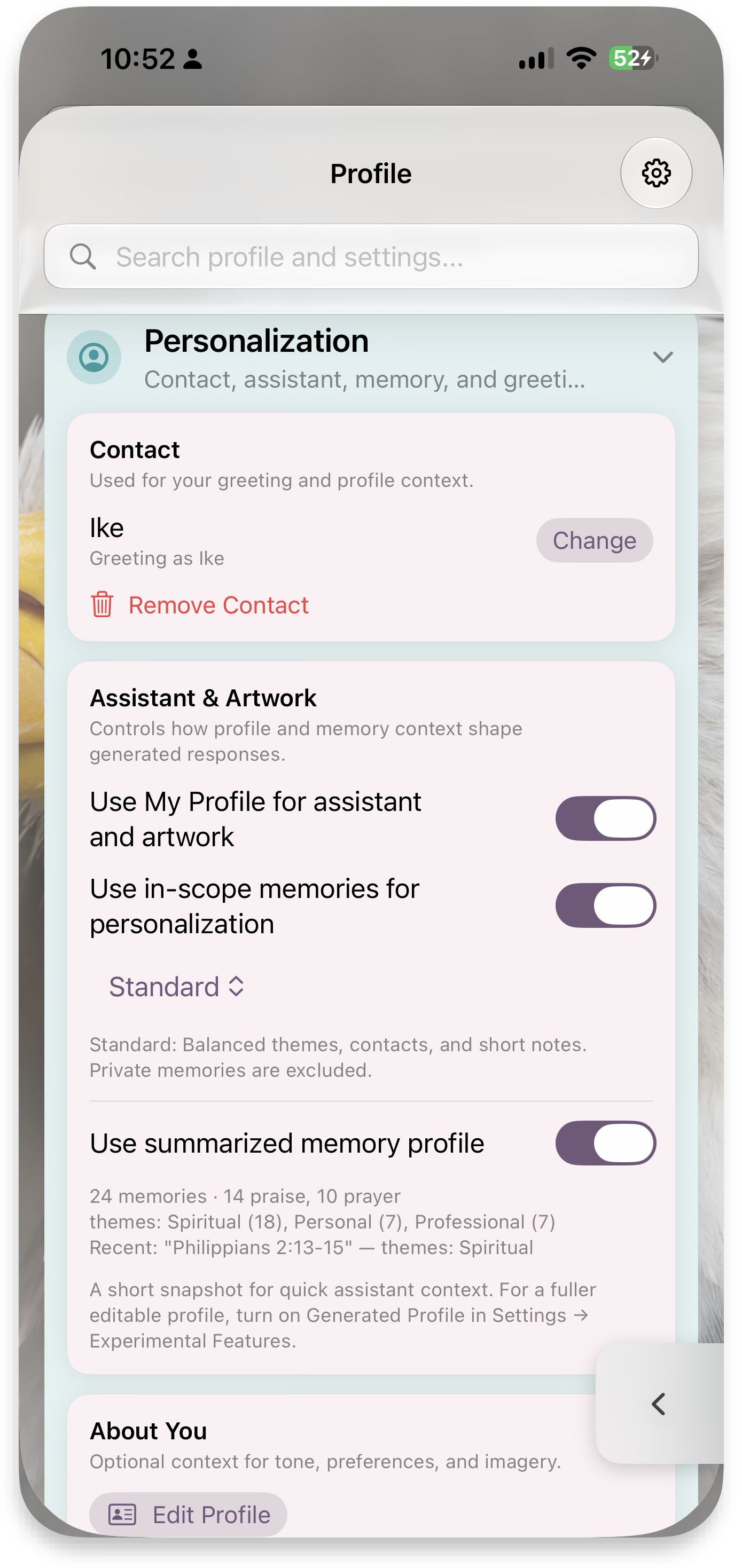 Personalization