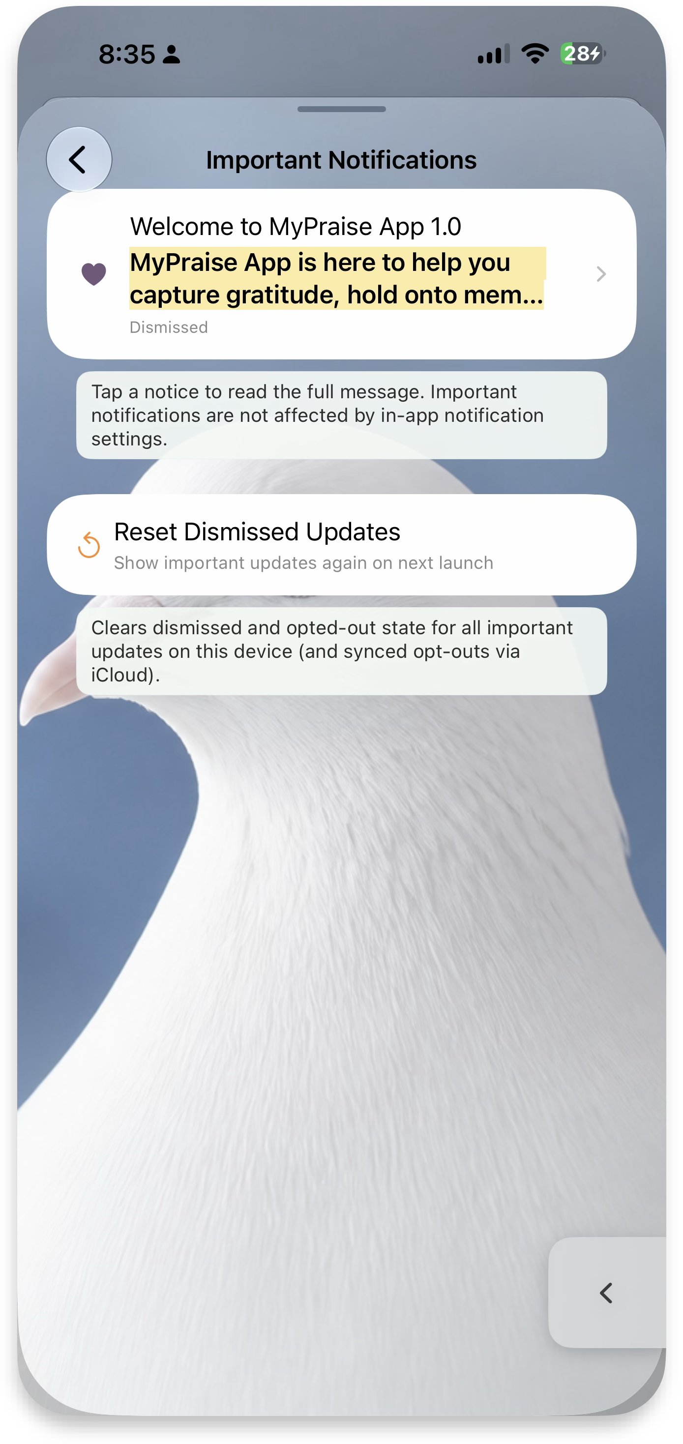 Important Notifications